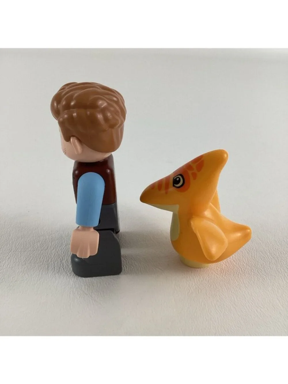Lego Duplo Jurassic World Owen Action Figure Triceratops Dinosaur Toddler Toy